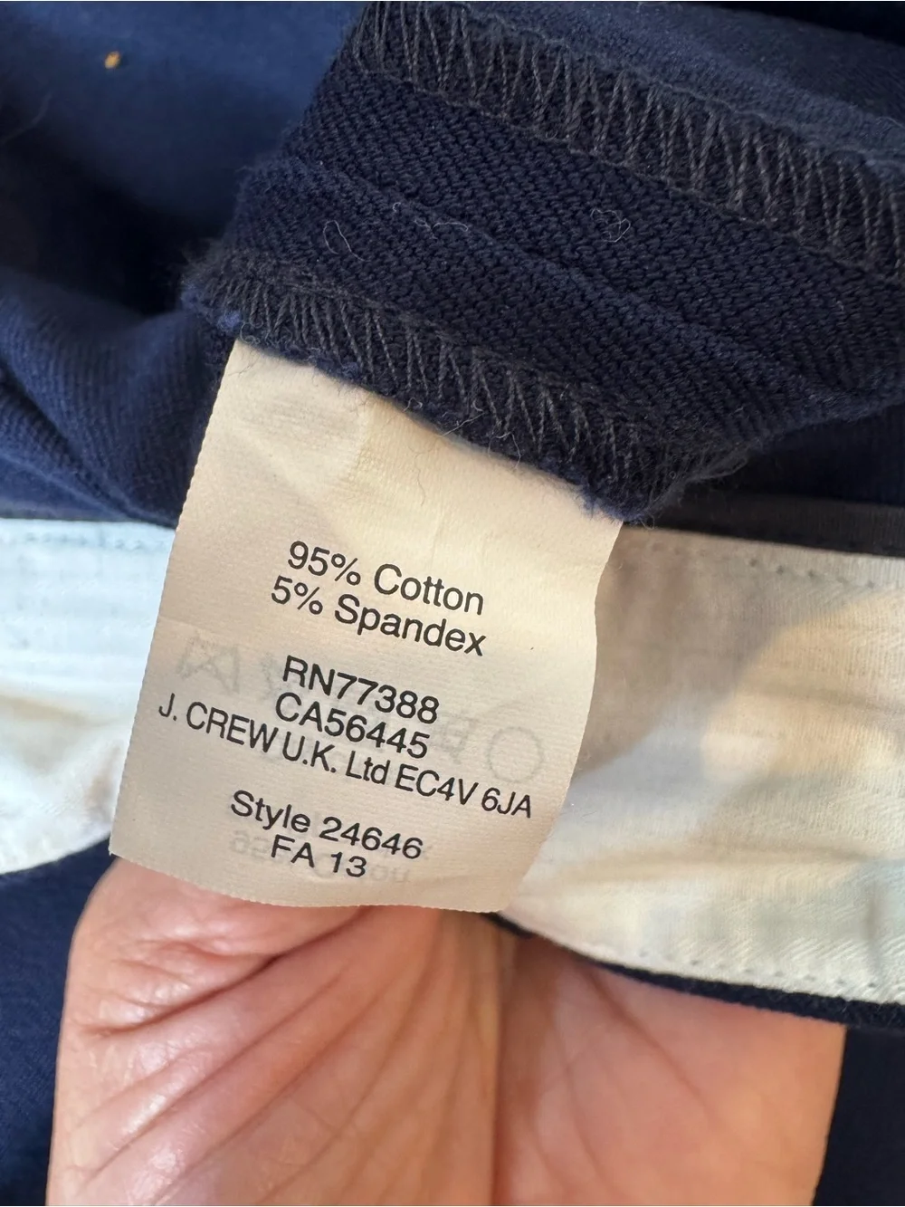 J.Crew Minnie Pants Women’s 8 Tall Navy Blue Stretch Ankle Career Slim Fit